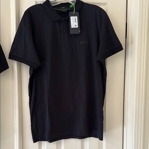 BOSS Men's Black Polo Shirt XL